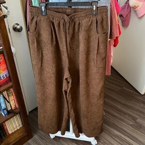 SHEIN Brown Wide Leg Pants